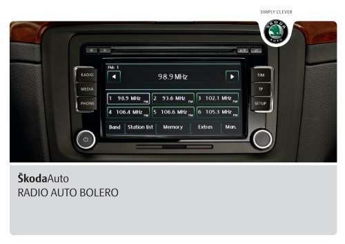 ŠkodaAuto RADIO AUTO BOLERO - Media Portal - škoda auto