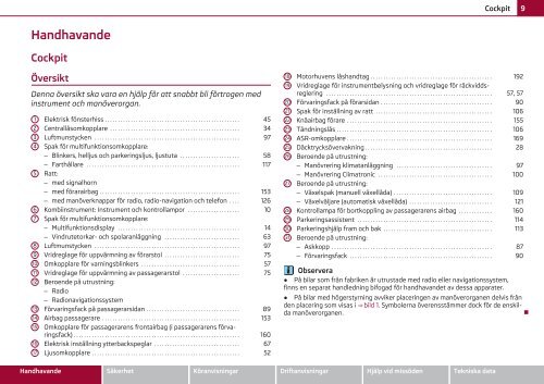 ŠKODA Superb INSTRUKTIONSBOK - Media Portal - Škoda Auto