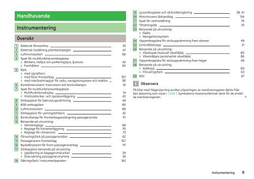 ŠKODA Roomster Instruktionsboken - Media Portal - Škoda Auto