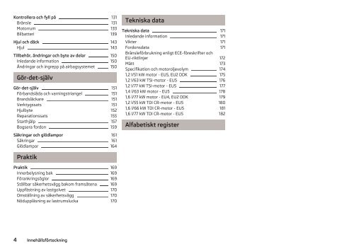 ŠKODA Roomster Instruktionsboken - Media Portal - Škoda Auto