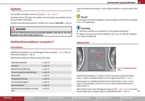 ŠkodaSuperb INSTRUKTIONSBOG - Media Portal - Škoda Auto