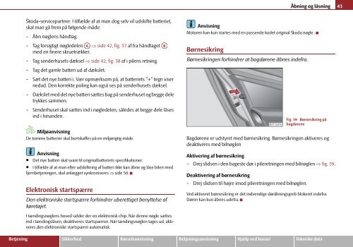 ŠkodaSuperb INSTRUKTIONSBOG - Media Portal - Škoda Auto