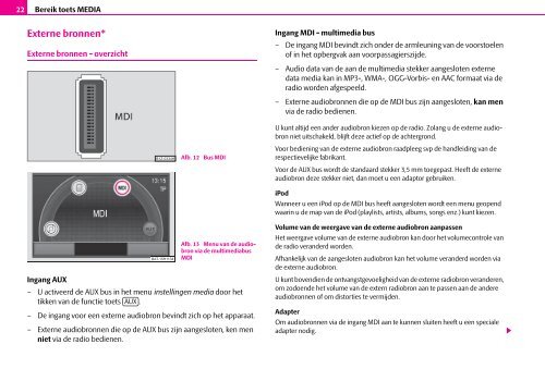 ŠkodaAuto RADIO-NAVIGATIE-SYSTEEM AMUNDSEN