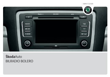 ŠkodaAuto BILRADIO BOLERO - Media Portal - Skoda