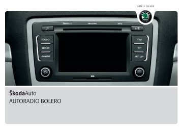 ŠkodaAuto AUTORADIO BOLERO - Media Portal - škoda auto