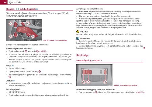 ŠKODA Fabia INSTRUKTIONSBOK - Media Portal - Škoda Auto