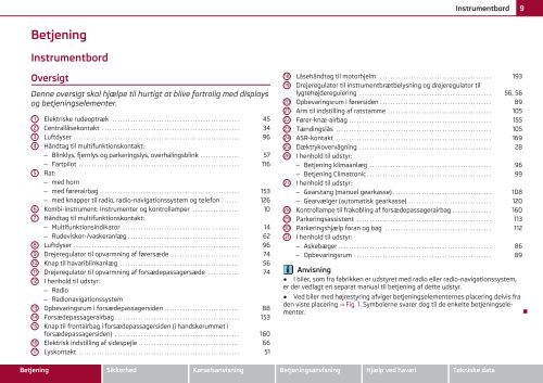 ŠKODA Superb INSTRUKTIONSBOG - Media Portal - Škoda Auto