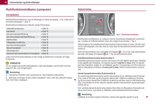 ŠKODA Superb INSTRUKTIONSBOG - Media Portal - Škoda Auto