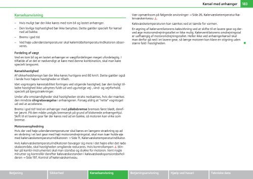 ŠKODA Superb INSTRUKTIONSBOG - Media Portal - Škoda Auto