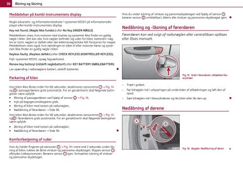 ŠKODA Superb INSTRUKTIONSBOG - Media Portal - Škoda Auto