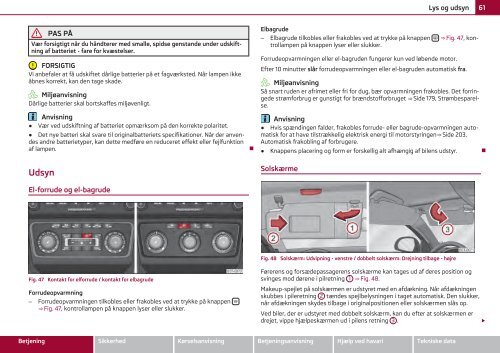 ŠKODA Superb INSTRUKTIONSBOG - Media Portal - Škoda Auto