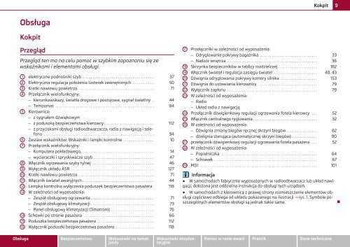 ŠKODA Roomster INSTRUKCJA OBSŁUGI - Media Portal - Škoda ...