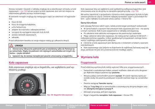 ŠKODA Roomster INSTRUKCJA OBSŁUGI - Media Portal - Škoda ...