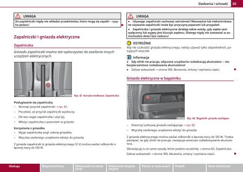 ŠKODA Roomster INSTRUKCJA OBSŁUGI - Media Portal - Škoda ...