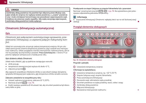 ŠKODA Roomster INSTRUKCJA OBSŁUGI - Media Portal - Škoda ...