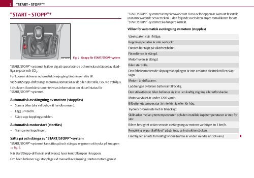 ŠkodaSuperb TILLÄGG TILL INSTRUKTIONSBOKEN - Media Portal ...