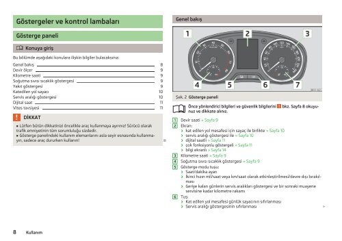 ŠKODA Rapid Kullanma kılavuzu - Media Portal - Škoda Auto