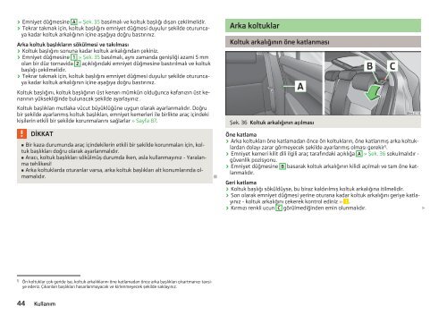 ŠKODA Rapid Kullanma kılavuzu - Media Portal - Škoda Auto