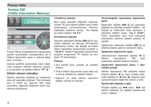 Autorádio Symphony - Media Portal - Skoda