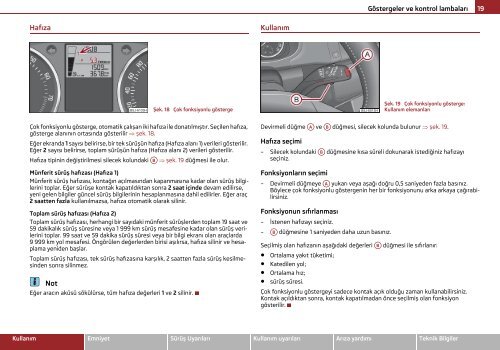 ŠKODA Fabia KULLANIM KILAVUZU - Media Portal - Škoda Auto