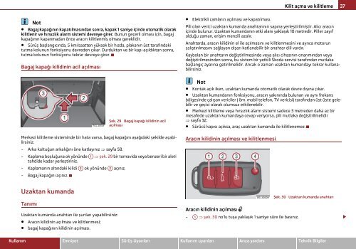 ŠKODA Fabia KULLANIM KILAVUZU - Media Portal - Škoda Auto