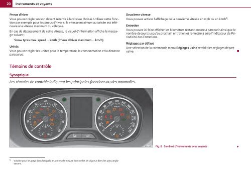 ŠKODA Fabia NOTICE D'UTILISATION - Media Portal - Škoda Auto