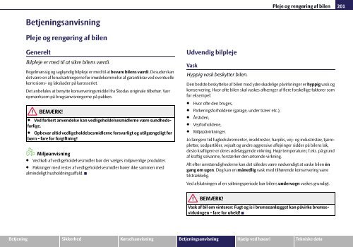 ŠkodaOctavia INSTRUKTIONSBOG - Media Portal