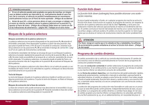 ŠKODA Octavia MANUAL DE INSTRUCCIONES - Media Portal ...