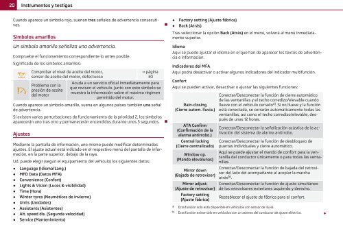 ŠKODA Octavia MANUAL DE INSTRUCCIONES - Media Portal ...