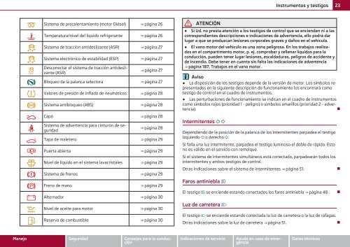 ŠKODA Octavia MANUAL DE INSTRUCCIONES - Media Portal ...