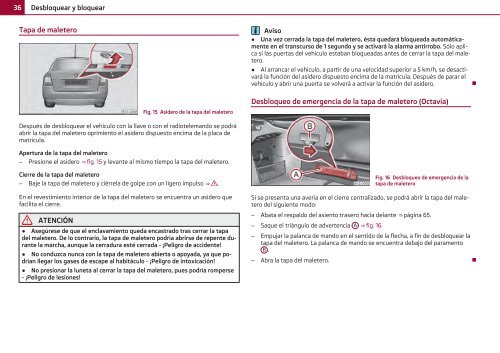 ŠKODA Octavia MANUAL DE INSTRUCCIONES - Media Portal ...