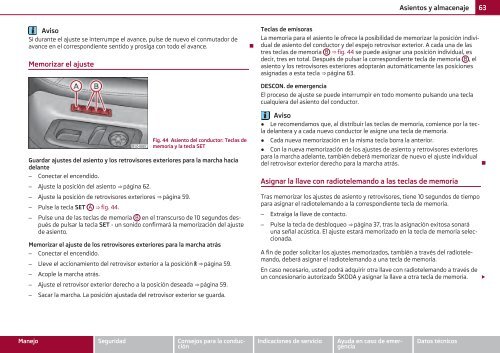 ŠKODA Octavia MANUAL DE INSTRUCCIONES - Media Portal ...