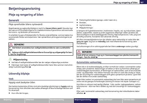 ŠKODA Superb INSTRUKTIONSBOG - Media Portal