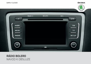 RÁDIO BOLERO NÁVOD K OBSLUZE - Media Portal - Skoda