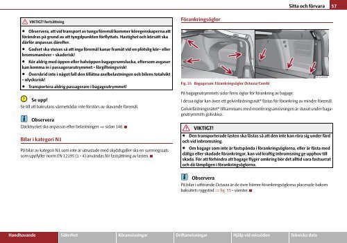 ŠkodaOctavia Tour INSTRUKTIONSBOK - Media Portal - Škoda Auto