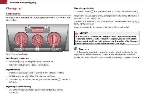 ŠkodaOctavia Tour INSTRUKTIONSBOK - Media Portal - Škoda Auto