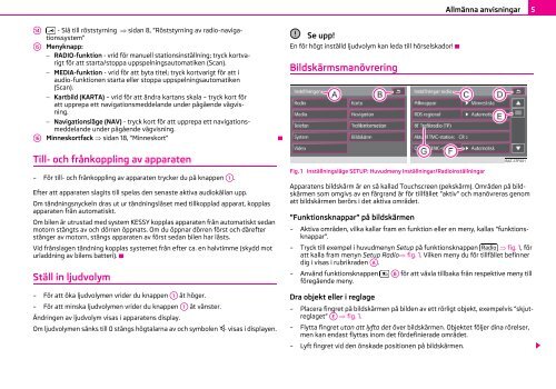 radio-navigationssystem columbus instruktionsbok - Media Portal ...