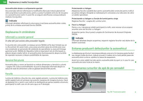 ŠKODA Fabia MANUAL DE UTILIZARE - Media Portal - Škoda Auto