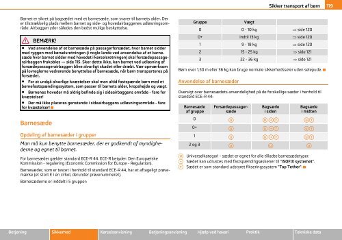 ŠKODA Roomster ŠKODA Praktik INSTRUKTIONSBOG - Media Portal