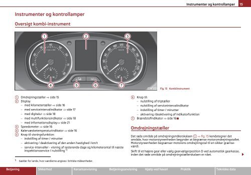 ŠKODA Roomster ŠKODA Praktik INSTRUKTIONSBOG - Media Portal