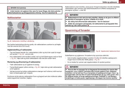 ŠKODA Roomster ŠKODA Praktik INSTRUKTIONSBOG - Media Portal