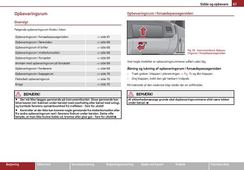 ŠKODA Roomster ŠKODA Praktik INSTRUKTIONSBOG - Media Portal