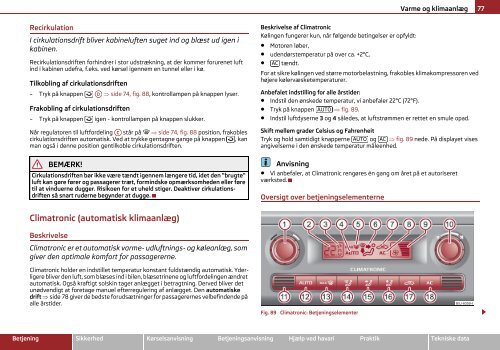 ŠKODA Roomster ŠKODA Praktik INSTRUKTIONSBOG - Media Portal