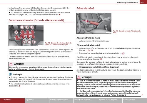 ŠKODA Octavia MANUAL DE UTILIZARE - Media Portal - Škoda Auto