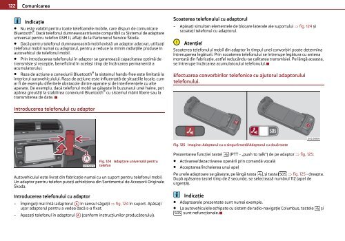 ŠKODA Octavia MANUAL DE UTILIZARE - Media Portal - Škoda Auto