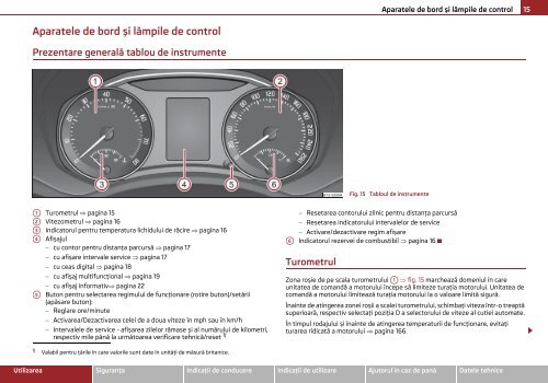 ŠKODA Octavia MANUAL DE UTILIZARE - Media Portal - Škoda Auto