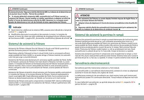 ŠKODA Octavia MANUAL DE UTILIZARE - Media Portal - Škoda Auto