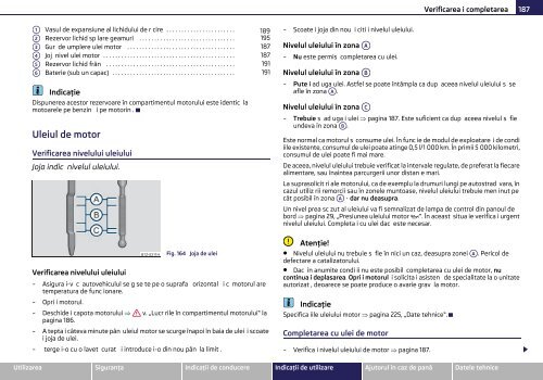 ŠKODA Octavia MANUAL DE UTILIZARE - Media Portal - Škoda Auto