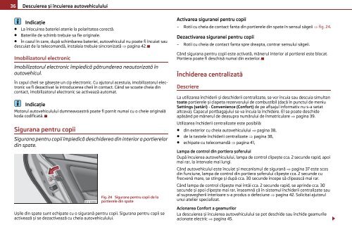 ŠKODA Octavia MANUAL DE UTILIZARE - Media Portal - Škoda Auto