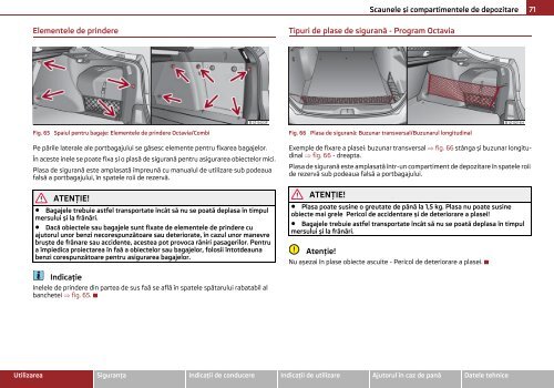 ŠKODA Octavia MANUAL DE UTILIZARE - Media Portal - Škoda Auto